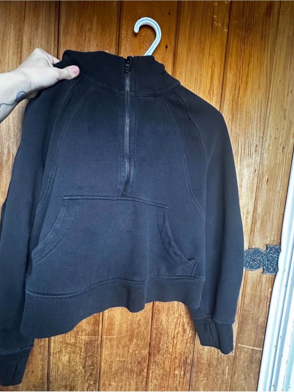 lululemon athletica Black Half-Zip Crewneck Pullover M/L